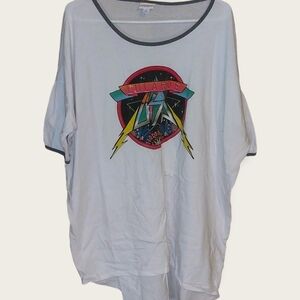 Vintage Lula Roe USA Long T-shirt Night Time Shirt XL.